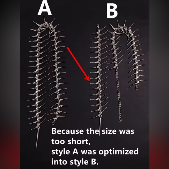 Avant‑Garde Lumina Spine Back Necklace - Picture 6 of 6